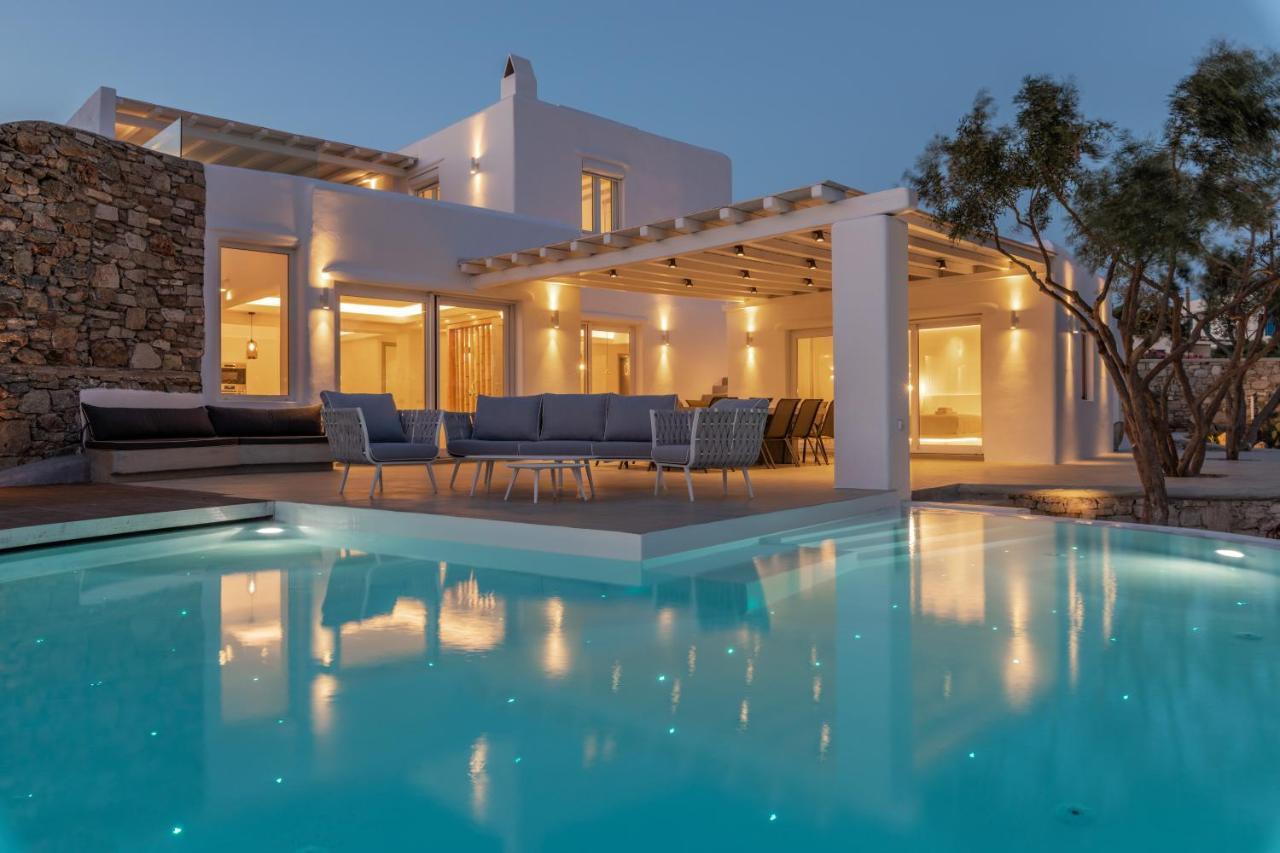 Villa In Mykonos - 6 Bedroom - 1Km From Mykonos Town - Infinity Pool - Sunset View Εξωτερικό φωτογραφία