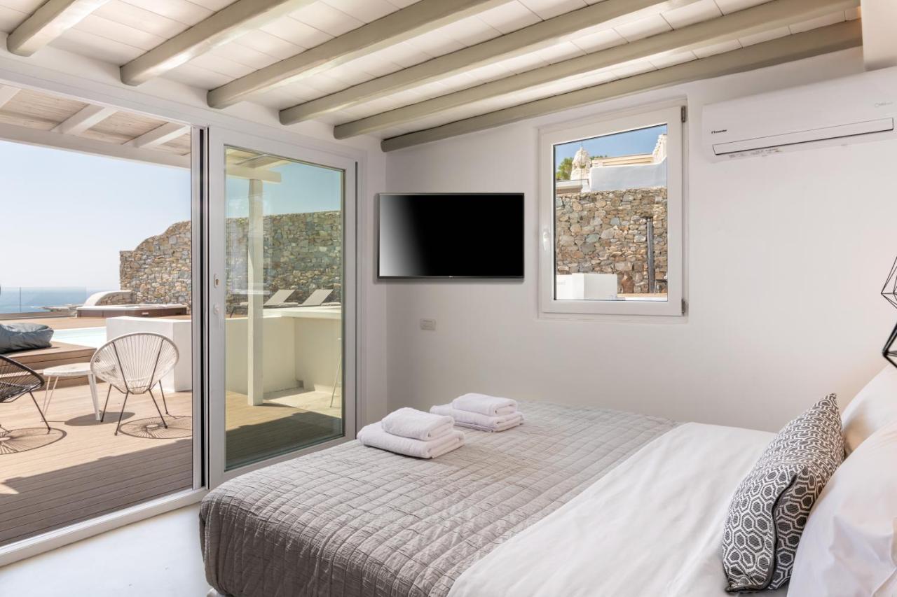 Villa In Mykonos - 6 Bedroom - 1Km From Mykonos Town - Infinity Pool - Sunset View Εξωτερικό φωτογραφία